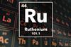 Periodic table of the elements – 44 – Ruthenium