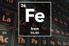 Periodic table of the elements – 26 – Iron