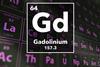 Periodic table of the elements – 64 – Gadolinium