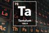 Periodic table of the elements – 73 – Tantalum