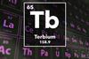 Periodic table of the elements – 65 – Terbium