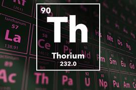 Periodic table of the elements – 90 – Thorium