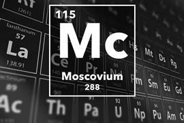 Periodic table of the elements – 115 – Moscovium