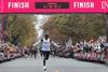 An image showing Eliud Kipchoge at the finish line