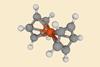 An image showing the structure of ferrocene