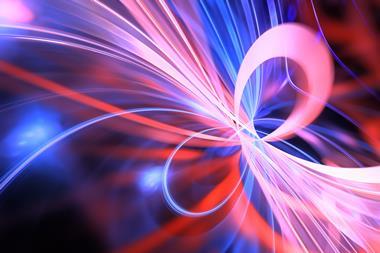 Colourful abstract image showing quantum waves