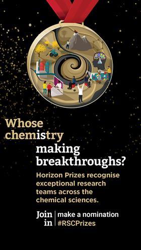 RSC Horizon prizes poster. Whose chemistry is making breakthroughs? 2024